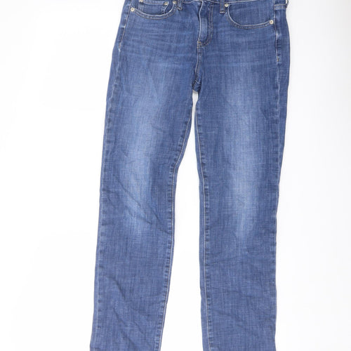 Gap Womens Blue Cotton Straight Jeans Size 28 in L29 in Regular Button