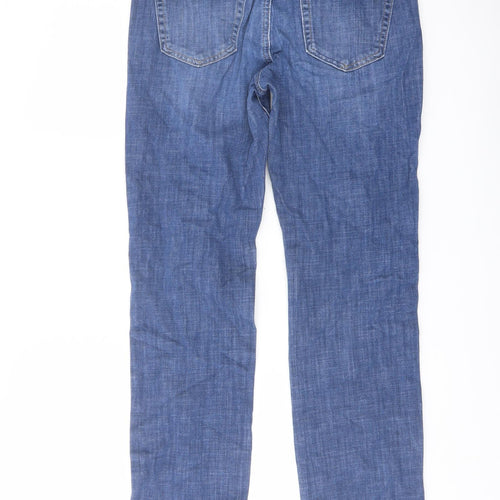 Gap Womens Blue Cotton Straight Jeans Size 28 in L29 in Regular Button
