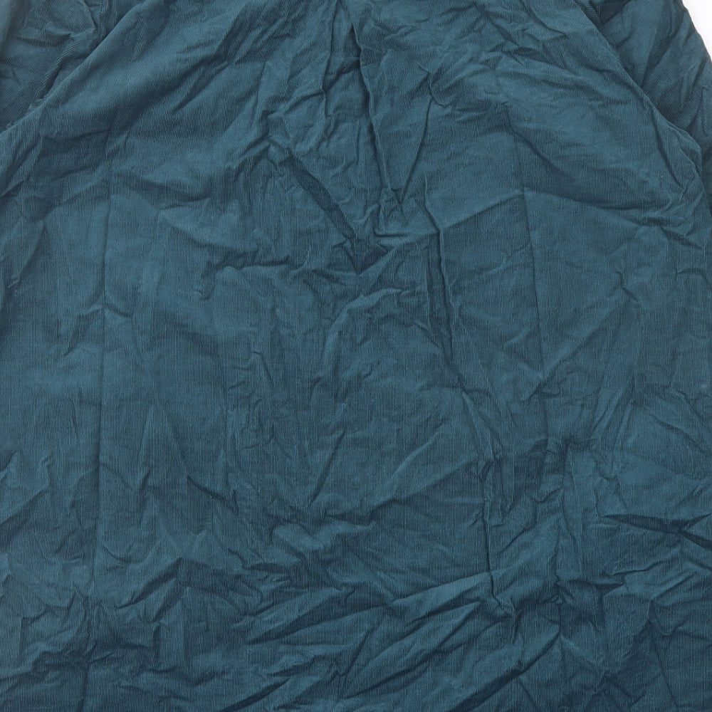 Seasalt Womens Green Cotton Tunic Blouse Size 18 V-Neck