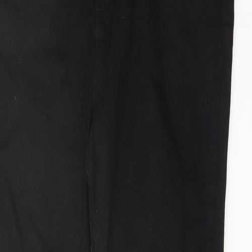 Rochelle Hukmes Womens Black Cotton Skinny Jeans Size 12 L28 in Regular Button