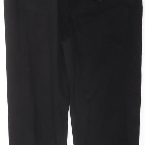 Rochelle Hukmes Womens Black Cotton Skinny Jeans Size 12 L28 in Regular Button