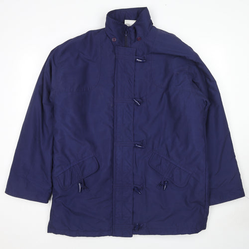 Casual Collection Womens Blue Anorak Coat Size 16 Zip