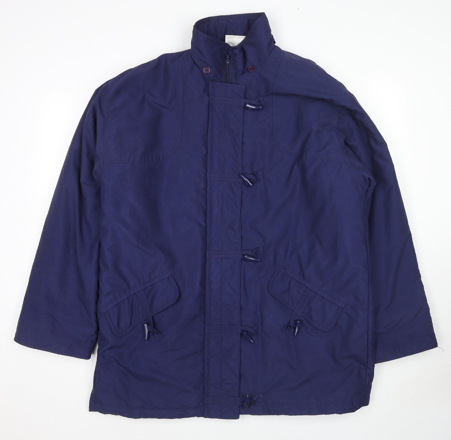 Casual Collection Womens Blue Anorak Coat Size 16 Zip