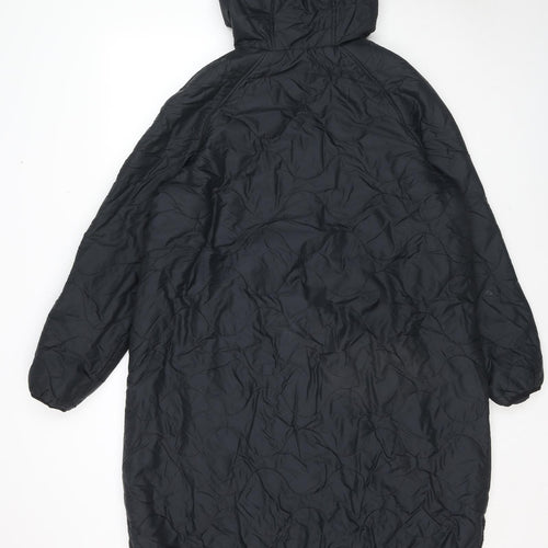GOODMOVE Womens Black Quilted Jacket Size 10 Zip