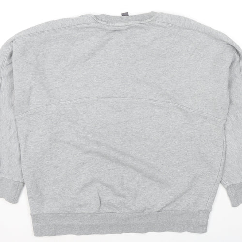 Sweaty Betty Womens Grey Cotton Pullover Sweatshirt Size M Pullover