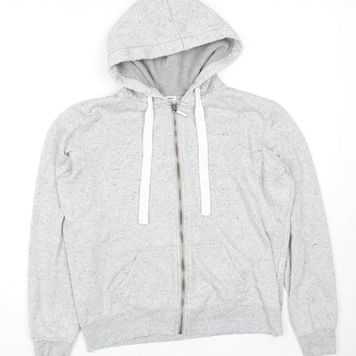 Pimkie Womens Grey Cotton Full Zip Hoodie Size M Zip