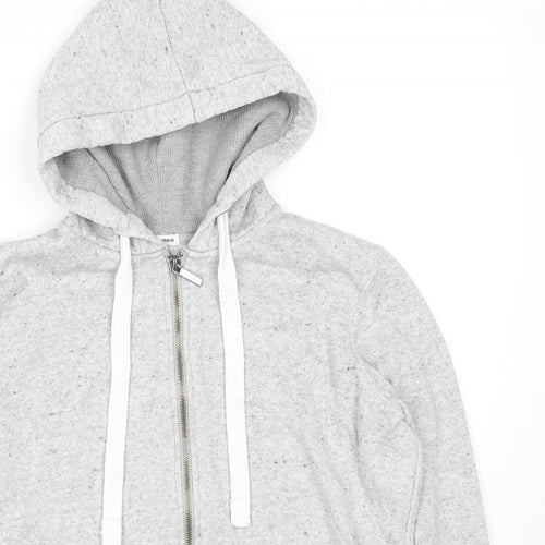 Pimkie Womens Grey Cotton Full Zip Hoodie Size M Zip