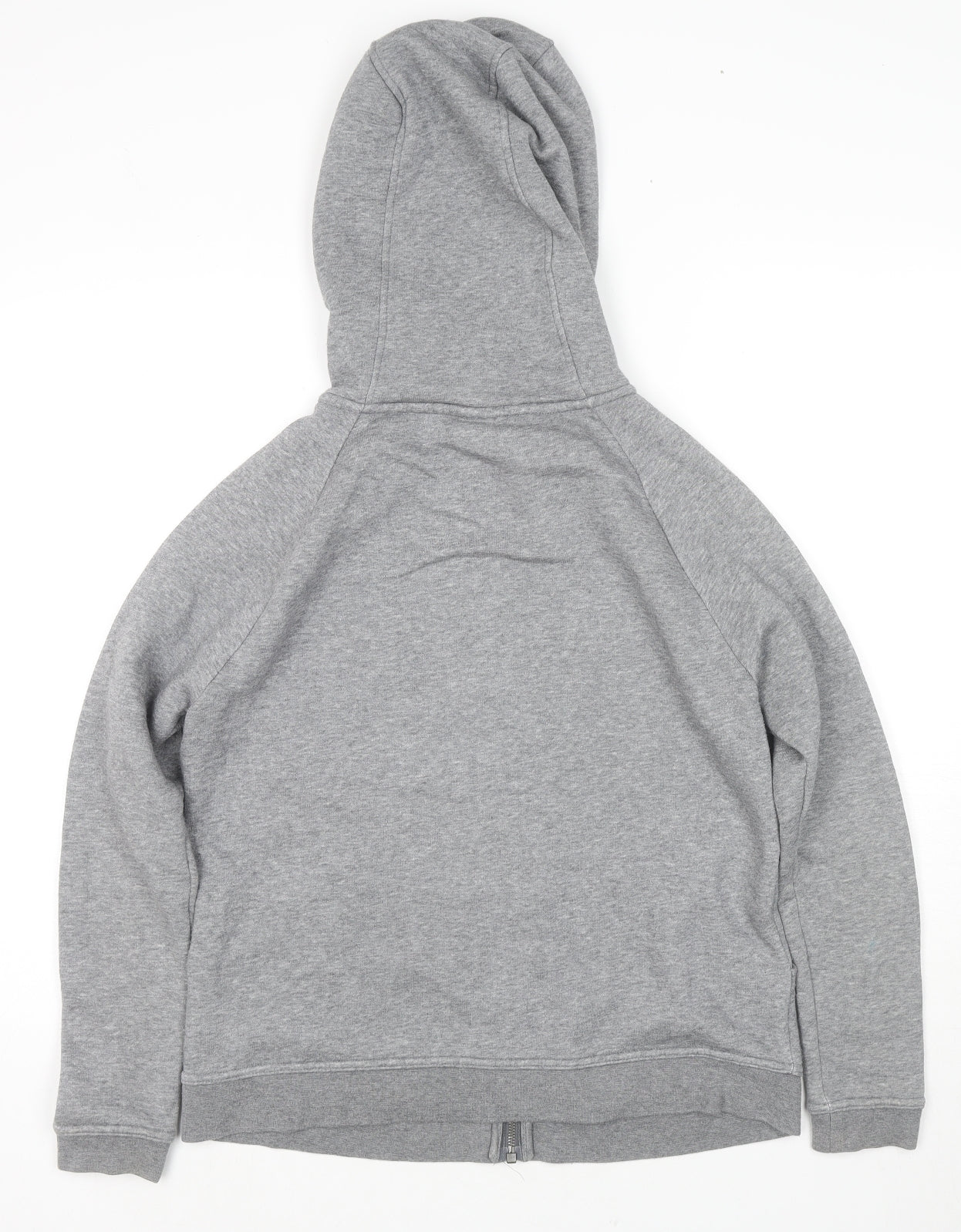Nike Mens Grey Cotton Full Zip Hoodie Size S