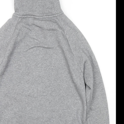 Nike Mens Grey Cotton Full Zip Hoodie Size S
