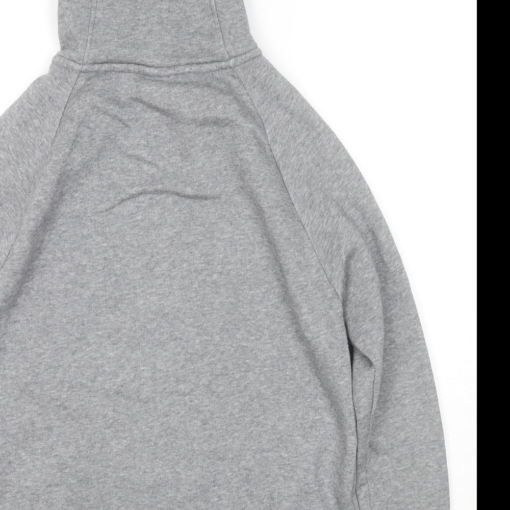Nike Mens Grey Cotton Full Zip Hoodie Size S