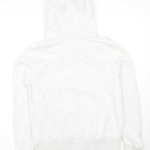 SoulCal&Co Womens Grey Cotton Full Zip Hoodie Size 14 Zip