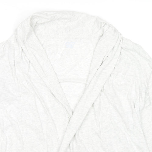 Lands' End Womens Grey Cotton Kimono T-Shirt Size M V-Neck