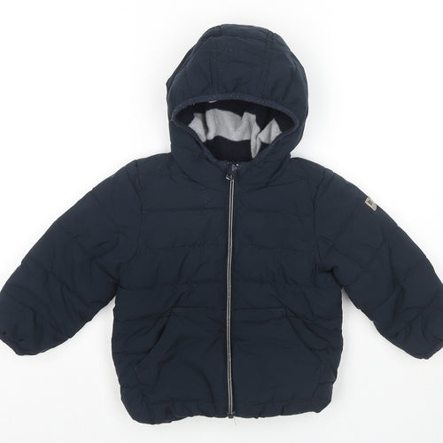 NEXT Baby Blue Basic Jacket Jacket Size 18-24 Months Zip