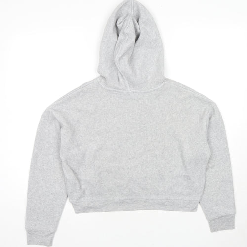 Topshop Womens Grey Polyester Pullover Hoodie Size 8 Pullover - Arizona