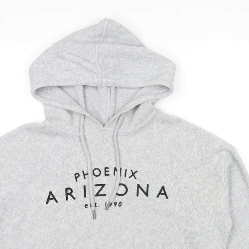Topshop Womens Grey Polyester Pullover Hoodie Size 8 Pullover - Arizona
