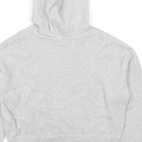 Topshop Womens Grey Polyester Pullover Hoodie Size 8 Pullover - Arizona