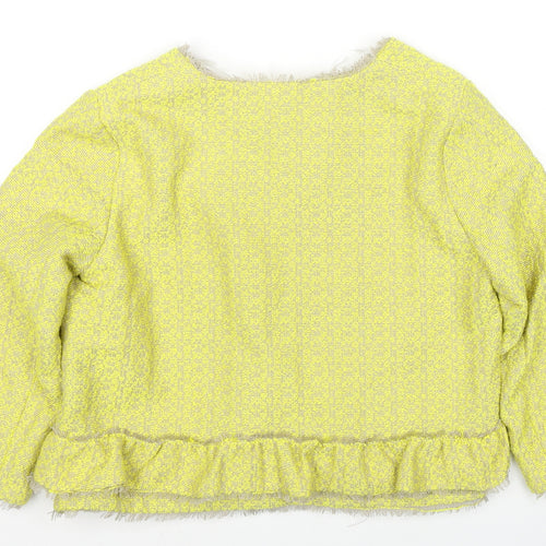 River Island Womens Yellow Jacket Blazer Size 10