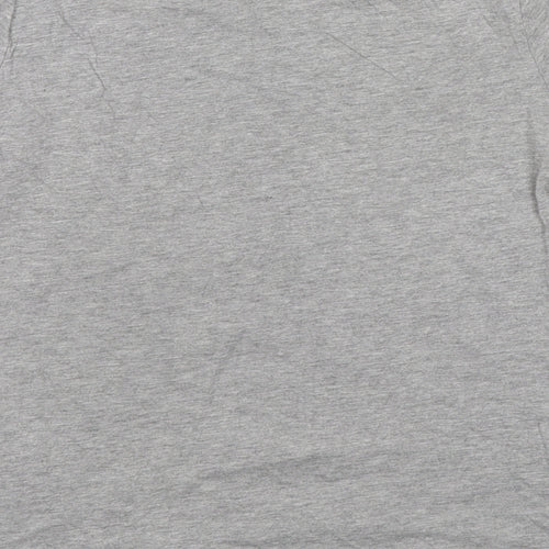 Sfera Womens Grey Polyester Basic T-Shirt Size S Round Neck - Beaded Detail