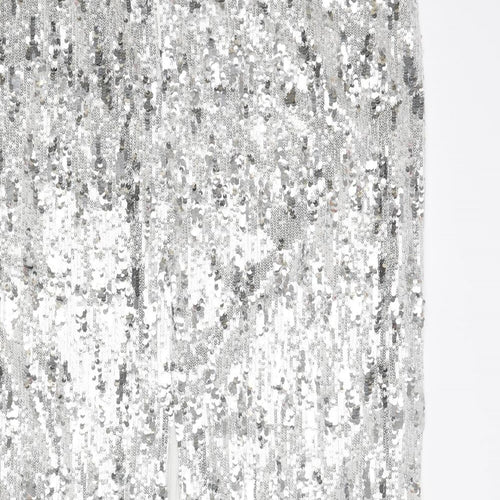 Marks and Spencer Womens Silver Polyester Straight & Pencil Skirt Size 20 Zip - Sequin