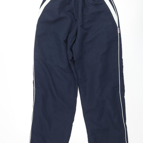 Sportswear International Womens Blue Polyester Track Pants Trousers Size 26 in L30 in Regular Pullover - Piped Sides