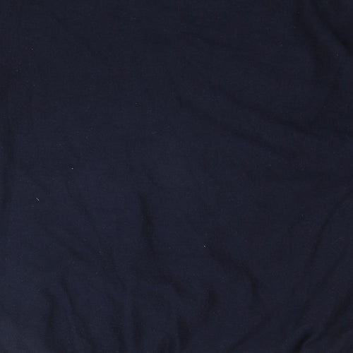 M&Co Womens Blue Round Neck Viscose Pullover Jumper Size 10 - Taped Sleeves