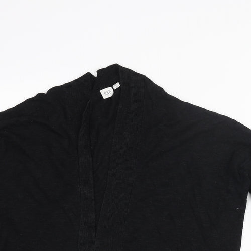 Gap Womens Black V-Neck Cotton Cardigan Jumper Size M