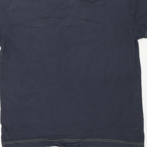 Hublot Mens Blue Cotton T-Shirt Size XL Crew Neck - Navy Dept