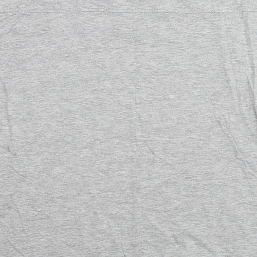 French Connection Boys Grey Cotton Basic T-Shirt Size 11-12 Years Crew Neck Pullover - Logo Print