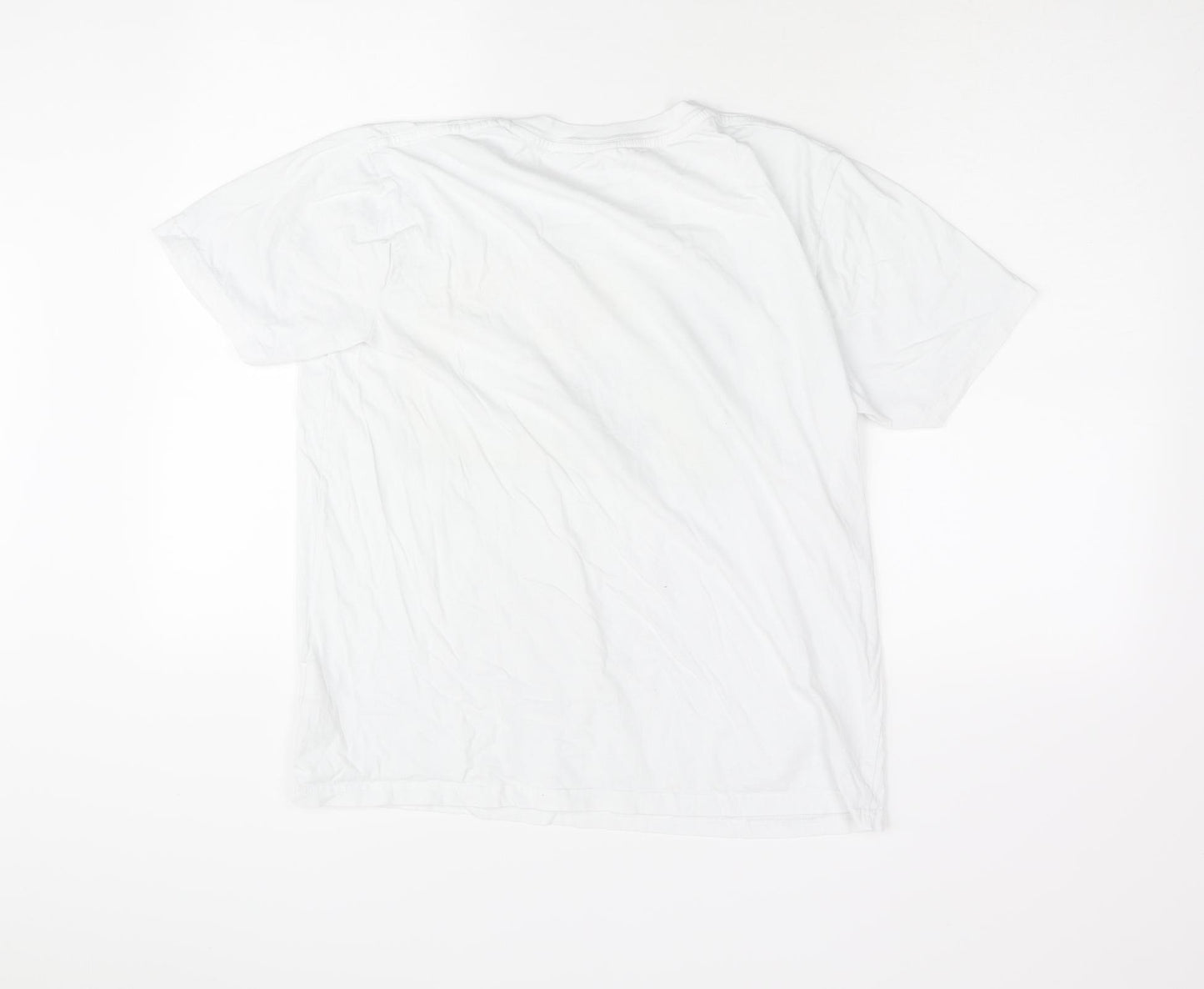 Earth Positive Womens White Cotton Basic T-Shirt Size M Crew Neck - PJ Harvey Print