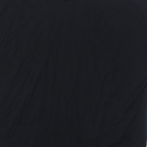 Marks and Spencer Womens Black Polyester Basic T-Shirt Size 12 Round Neck