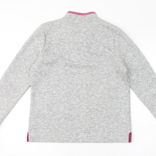 TIGI Womens Grey Geometric Polyester Pullover Sweatshirt Size 10 Pullover - Size 10-12, Quilted