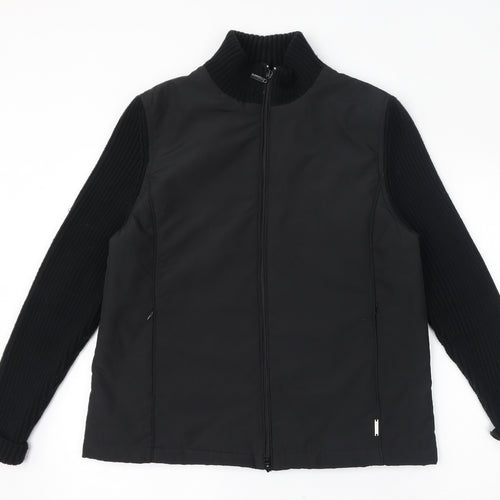 Pomodoro Womens Black Jacket Size L Zip