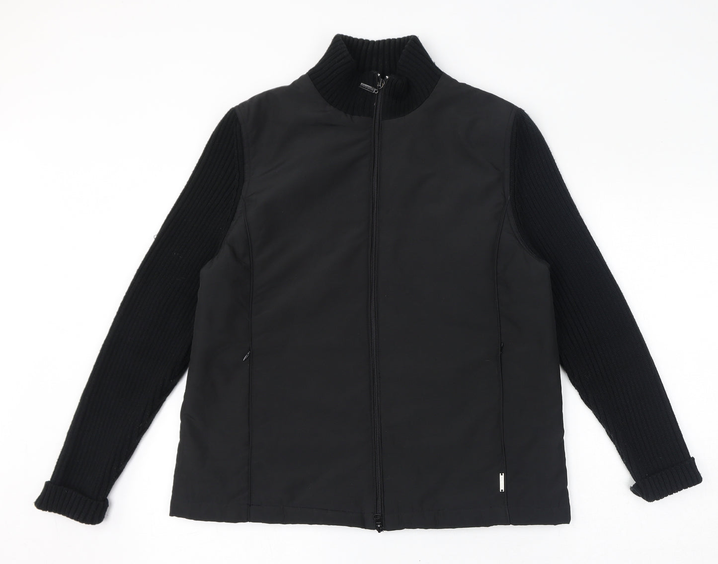 Pomodoro Womens Black Jacket Size L Zip
