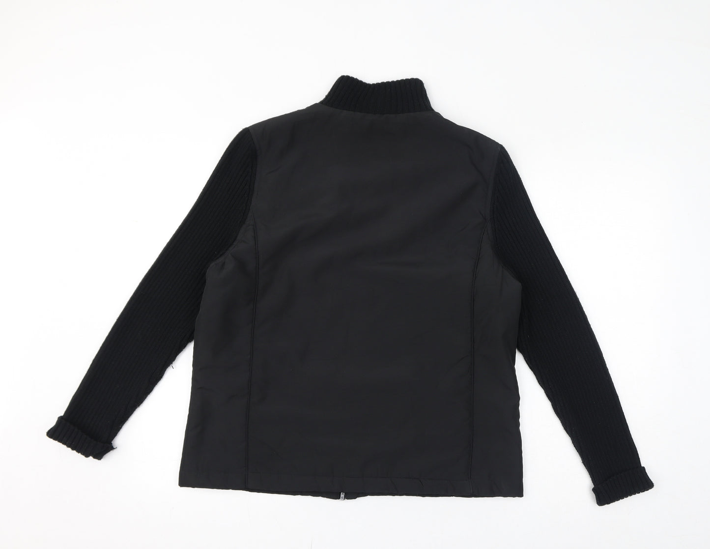 Pomodoro Womens Black Jacket Size L Zip