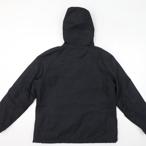 Free Country Womens Black Rain Coat Coat Size L Zip