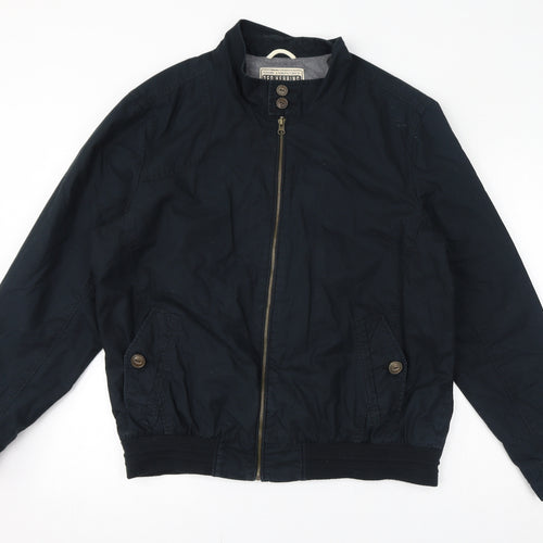 Red Herring Mens Blue Bomber Jacket Jacket Size XL Zip