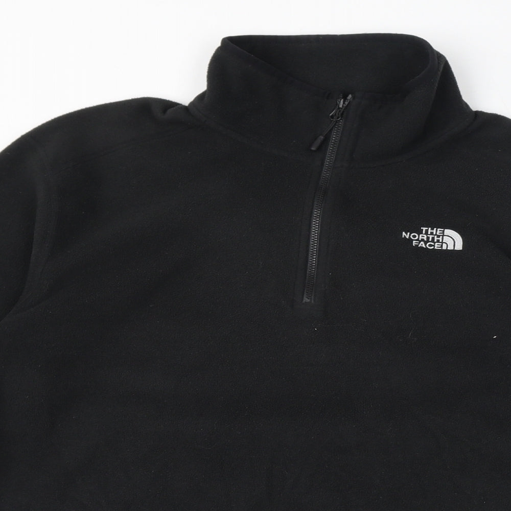 The North Face Womens Black Polyester Pullover Sweatshirt Size M Pullover - Logo