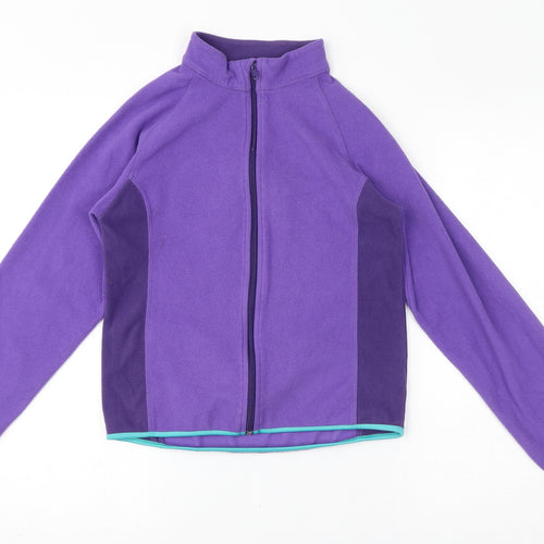 H&M Girls Purple Jacket Size 10-11 Years Zip - Size 10-12