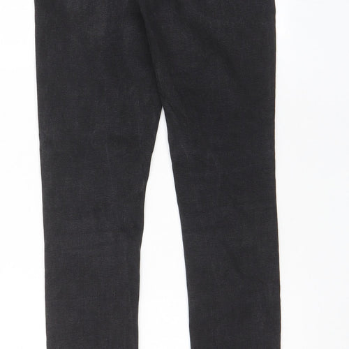 Denim & Co. Womens Grey Cotton Skinny Jeans Size 12 L30 in Regular Zip - Pockets