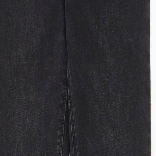 Denim & Co. Womens Grey Cotton Skinny Jeans Size 12 L30 in Regular Zip - Pockets