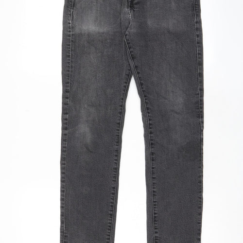 H&M Mens Grey Cotton Skinny Jeans Size 30 in L32 in Regular Zip - Pockets
