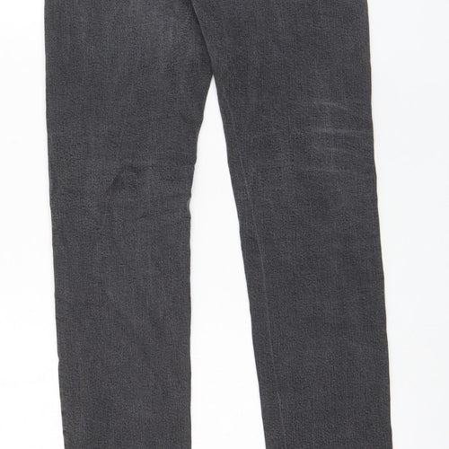 H&M Mens Grey Cotton Skinny Jeans Size 30 in L32 in Regular Zip - Pockets