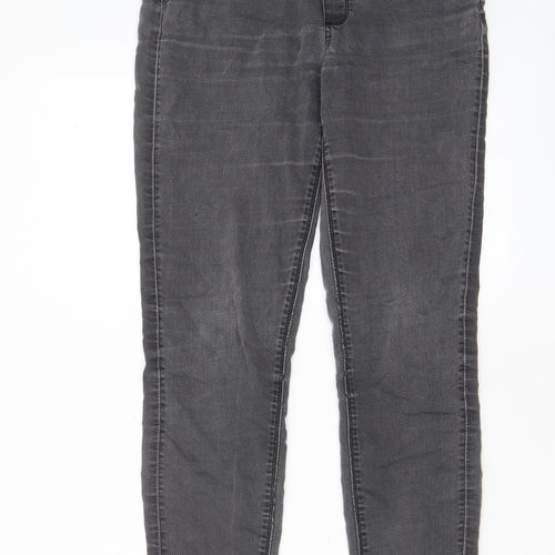 Warehouse Womens Grey Cotton Jegging Jeans Size 12 L28 in Regular