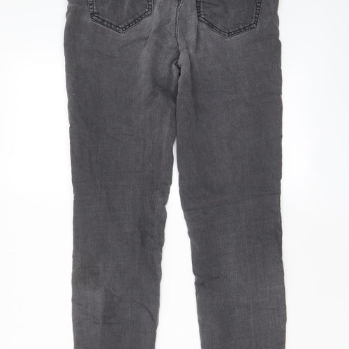 Warehouse Womens Grey Cotton Jegging Jeans Size 12 L28 in Regular