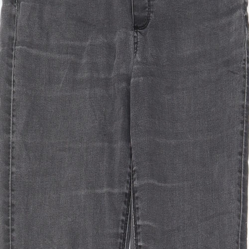 Warehouse Womens Grey Cotton Jegging Jeans Size 12 L28 in Regular