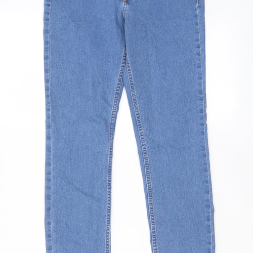 H&M Womens Blue Cotton Skinny Jeans Size 27 in L27 in Regular Zip - Pockets