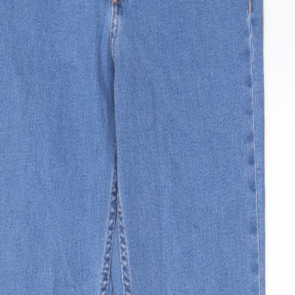 H&M Womens Blue Cotton Skinny Jeans Size 27 in L27 in Regular Zip - Pockets