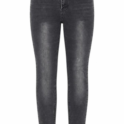 Pull&Bear Womens Grey Cotton Skinny Jeans Size 6 L26 in Regular Zip - Pockets, Belt Loops