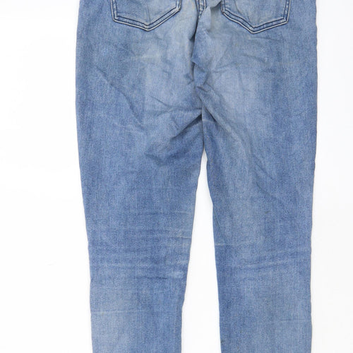 ASOS Womens Blue Cotton Skinny Jeans Size 28 in L30 in Regular Zip - Pockets, Belt Loops