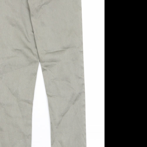 H&M Womens Green Cotton Skinny Jeans Size 27 in L30 in Regular Zip - Pockets, Belt Loops